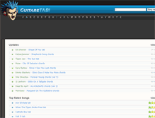 Tablet Screenshot of guitaretab.com